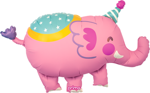Circus Elephant Shape Inflated Foil Balloon