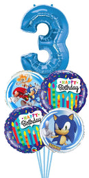 Any Single Number Sonic Birthday Balloon Bouquet
