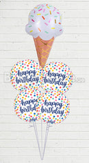 Colorful Dot Balloon Bouquet With weight