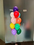 12 Assorted color Balloon Bouquet with weight