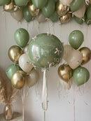 Eucalyptus(olive Green) Customized Aesthetic Birthday Balloon Bouquet