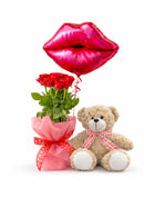 Beloved Smoochy Lips Big Teddy Combo - 3 in 1