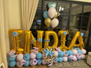 Any Five Letter  Balloon Arrangement
