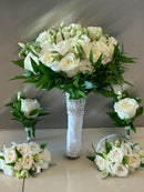 Bride Bouquet, boutonniere and Corsage