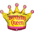 Birthday Queen Foil balloon Helium & weight