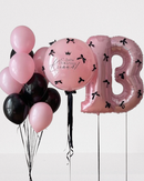 Special Personalized with number & Bow Ribbon Aesthetic Balloon