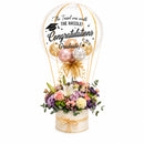 Graduation flowers, Balloons With Custom Text