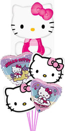Hello Kitty Inflated All Foil Balloon Bouquet With weight
