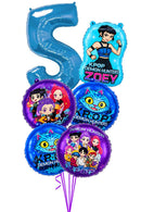 Any single number K Pop Demon HUNTERS ZOEY Birthday Decoration