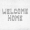 Welcome Home SILVER Alphabet Foil Balloons Banner NO HELIUM / NON FLYING