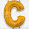 16inch Letter C Gold NON FLYING Air-Filled Only