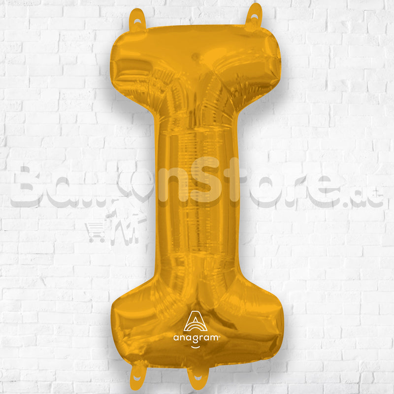 16inch Letter I Gold NON FLYING Air-Filled Only