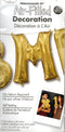 16inch Letter M Gold NON FLYING Air-Filled Only