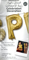 16inch Letter P Gold NON FLYING Air-Filled Only