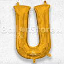 16inch Letter U Gold NON FLYING Air-Filled Only