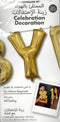 16inch Letter Y Gold NON FLYING Air-Filled Only