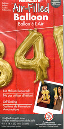 16inch Number 4 Gold -NON FLYING Air-Filled Only