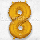 16inch Number 8 Gold -NON FLYING Air-Filled Only