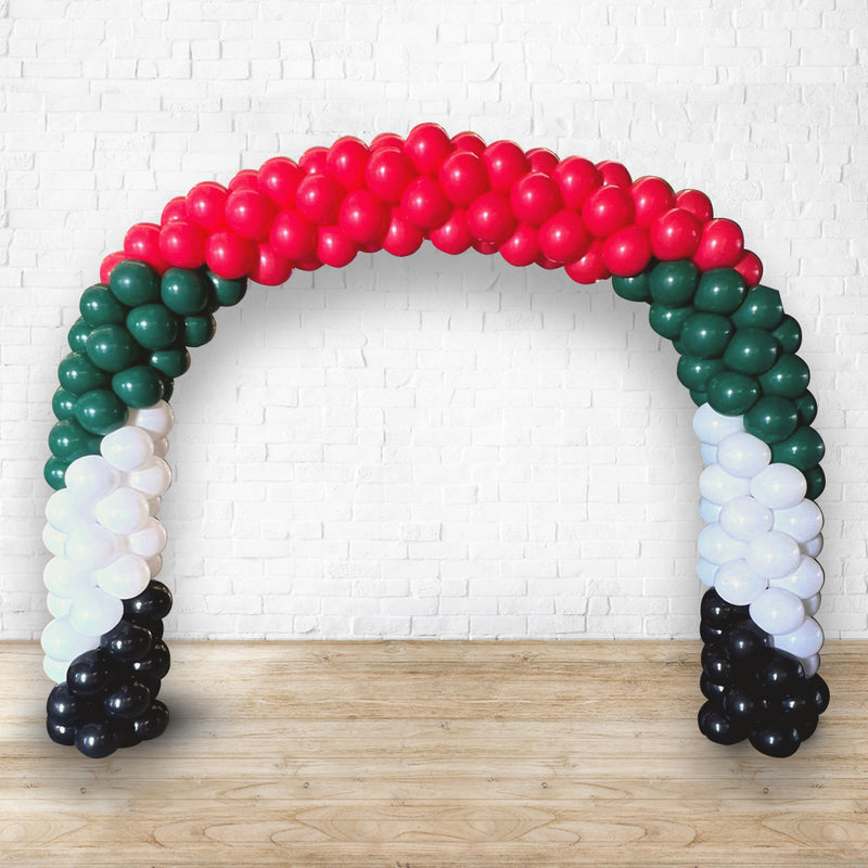 8meter UAE National Day Full Balloons Arch. Arch 3DAYS NOTICE - Not Possible For Delivery