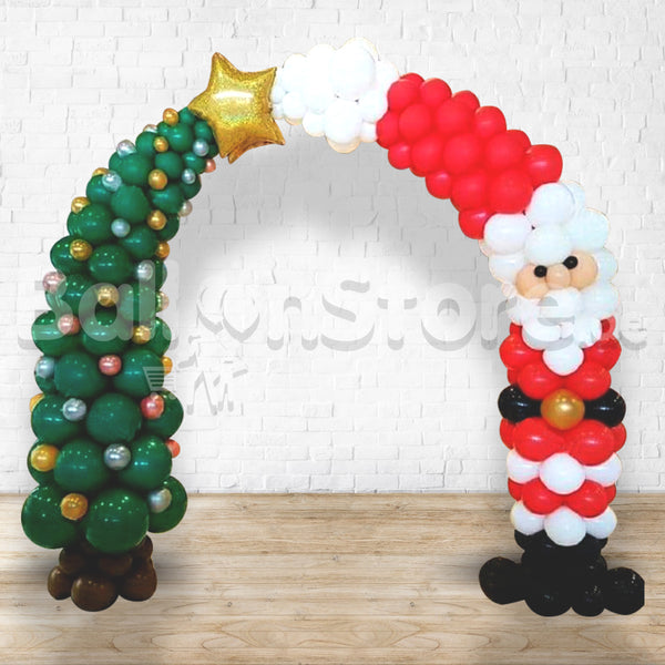 Santa (St. Nicolas) Christmas Balloon  Balloon Arc -  Arch 3DAYS NOTICE - Not Possible For Delivery BEST for Entrance, Stage  and Photo-Off area