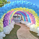 Pastel Rainbow Cloud Balloon PathWay  Balloon Arc Set - Arch 3DAYS NOTICE - Not Possible For Delivery  BEST for Entrance