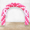 7meter Breast Cancer Awareness Balloon Arch with 2pcs Pink Ribbon Foil