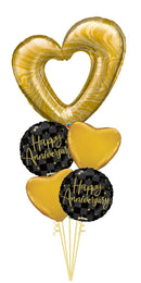 Happy Anniversary All Foil Balloon Bouquet With Weight
