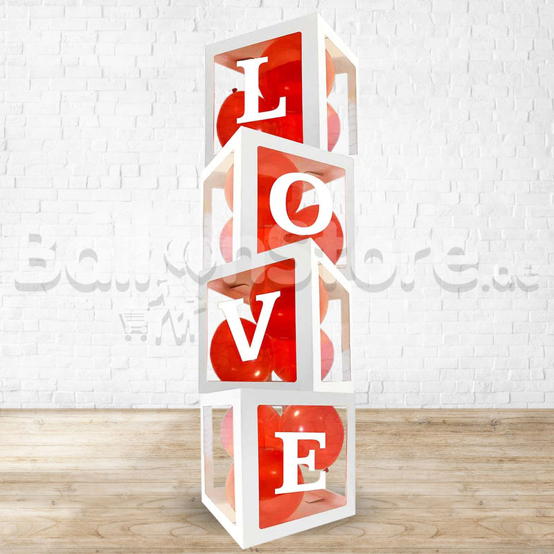 L-O-V-E Party Item  Transparent Balloon Decorations Boxes