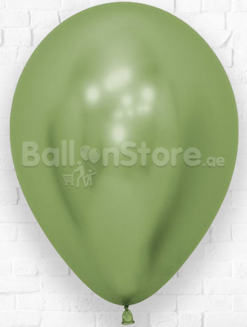 LimeGreen Chrome Latex Balloons