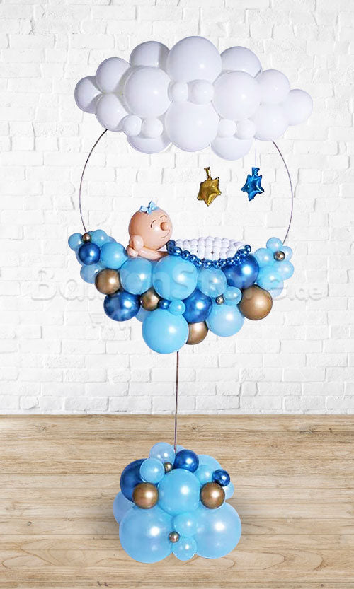 Starry Cloud Sleepin' Baby BOY Balloon Standee - 160cm  PRE-ORDER