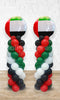 UAE Day Balloon Pillar wit Jumbo Round UAE Flag Foil Latex as topper