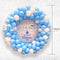 60CM Custom Text Acrylic on a 1meter Round  Balloon Wreath Arrangement  - Hanging Decor