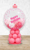 Custom Text Pink BubbleGum Machine Birthday Balloon Arrangement