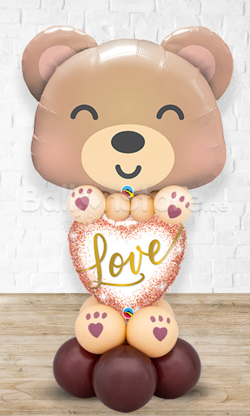 Cutie Baby Bear Love Balloon Arrangement