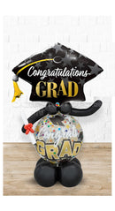 Congrats Grad Bear Balloon Arrangement