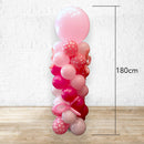 Pink Polka Breast Cancer Balloon Pillar