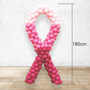 Monochromatic Pink Ribbon Breast Cancer Balloon Standee