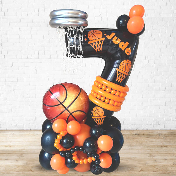 Customized  Single Number Basketball Balloon Arrangement PRE-ORDER 1DAY In Advance