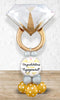 Engagement Golden Ring Balloon Arrangement