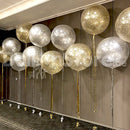 Glittery Sparkly Night Confetti Balloon Set of 12 of  30inches