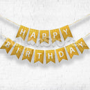 Happy Birthday Banner PRISMATIC GOLD – Party Decorations