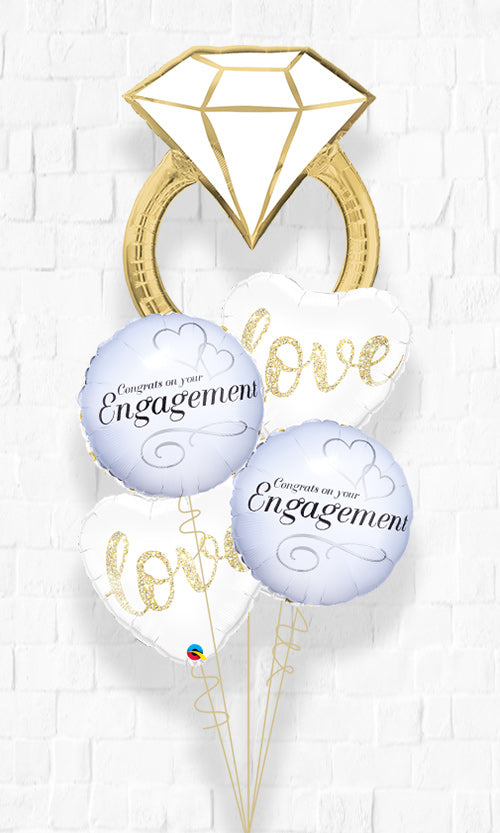 Happy Engagement Diamond Wedding Ring