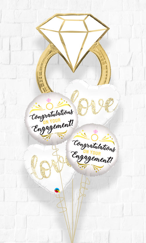 Happy Engagement Diamond Wedding Ring