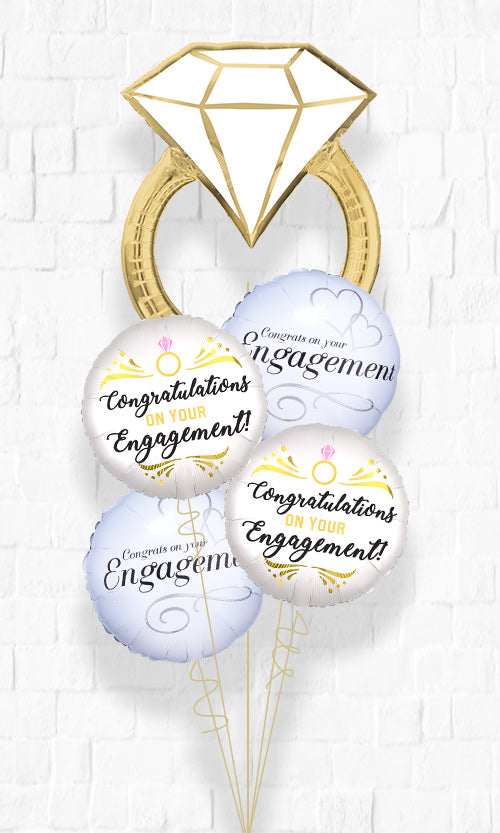 Happy Engagement Diamond Wedding Ring