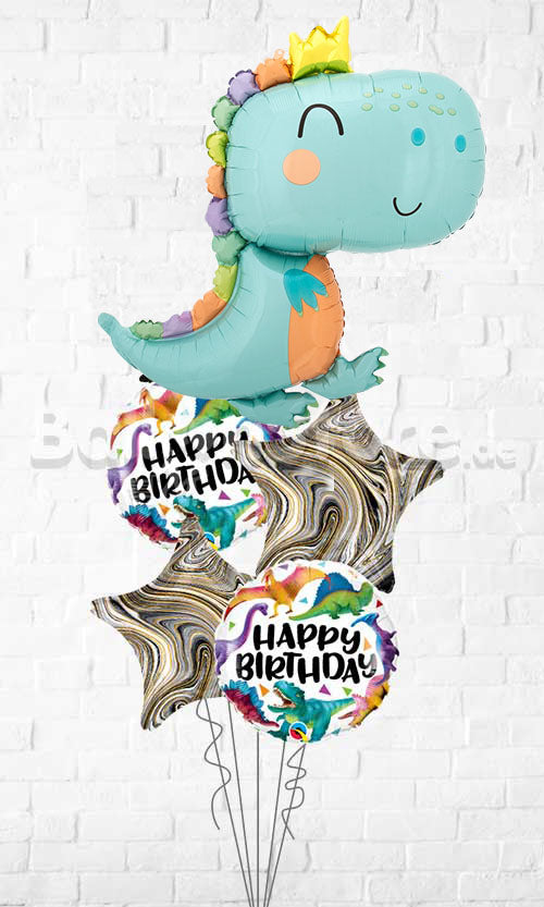 Tyrannosaurus Dinosaur Agate Balloon Bouquet