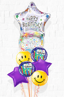 Jumbo Star Bubbles Birthday Big Balloon  Bouquet