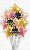 Rose Gold Happy New Year Inflated Foil Balloon Bouquet