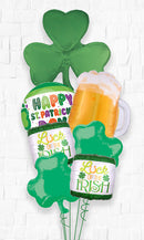 Shamrock St. Patrick Luck of the Irish Cheers Balloon Bouquet