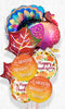 Glitter Turkey and Leaves Thanksgiving All Foil Balloon Bouquet