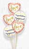 Engagement and Rose Gold Glitter Ombre Dots Love Balloon Bouquet